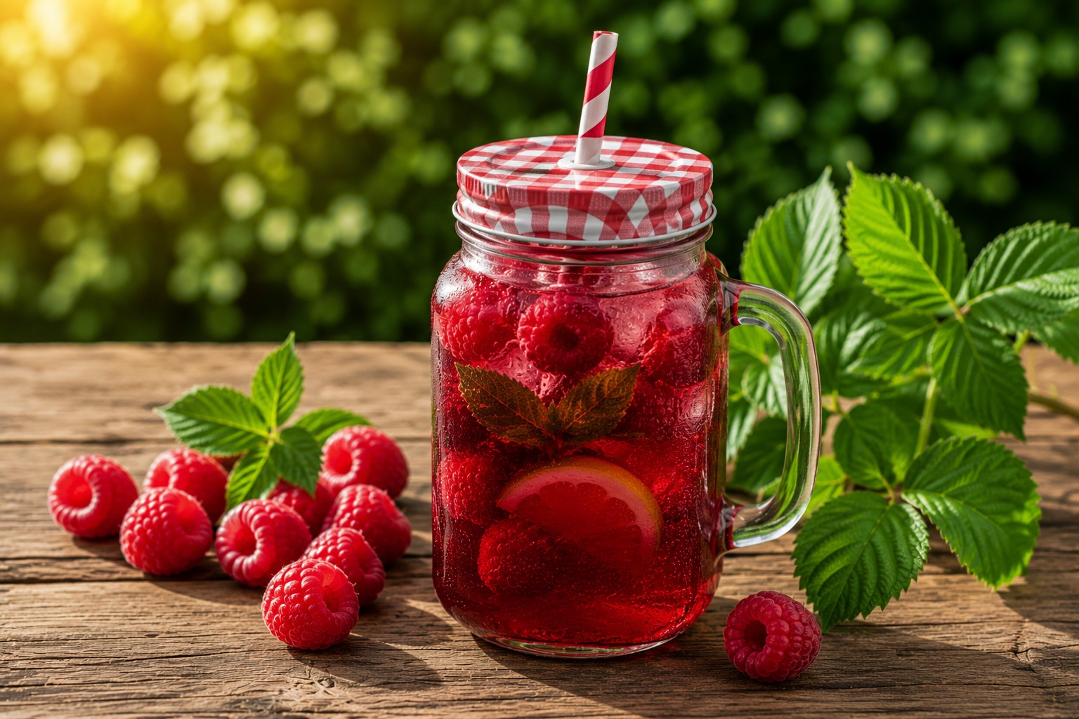 domowa lemoniada malinowa dla dzieci